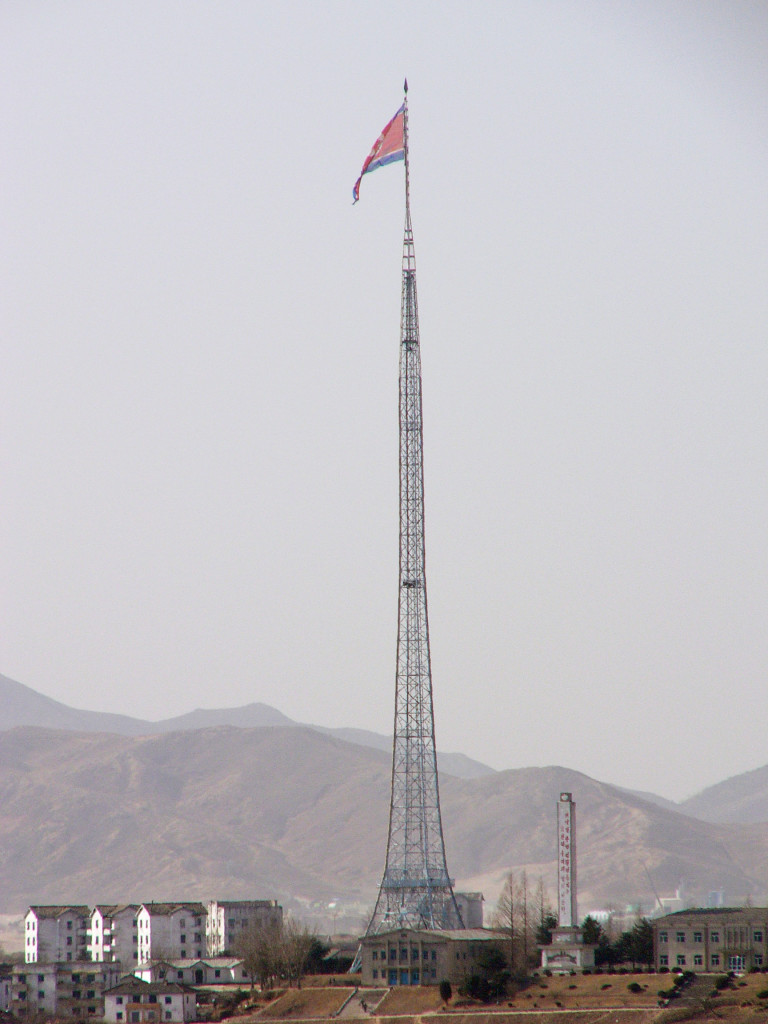 The North currently has the world's 4th highest flagpole