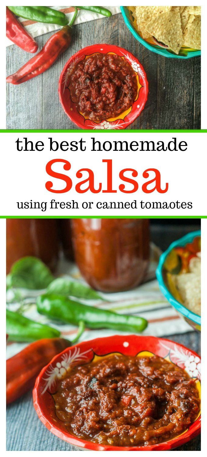 dishes of fresh salsa with text overlay