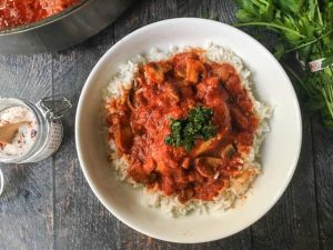 Rick's Classic Chicken Cacciatore - a hearty Italian hunter's stew.