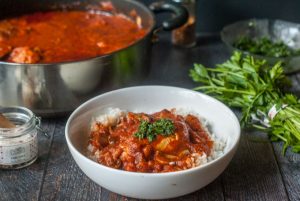 Rick's Classic Chicken Cacciatore - a hearty Italian hunter's stew.
